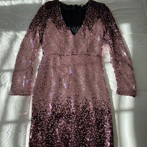 PINK SEQUIN DRESS